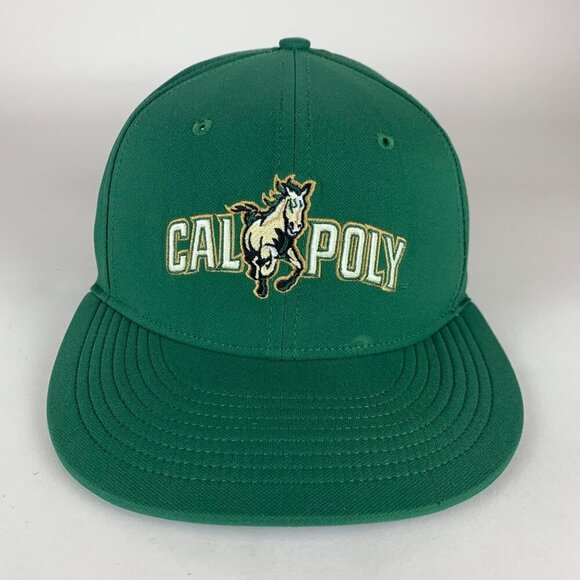 Cal Poly Mustangs NCAA Green Nike Strapback Adjustable Hat - Picture 2 of 4